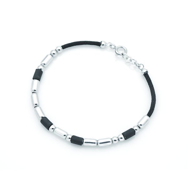 Bracciale in Argento Codice Morse | Forza-Grande